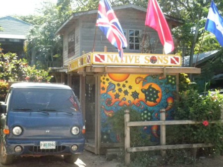 Native Son Scuba diving shop in West End, roatan