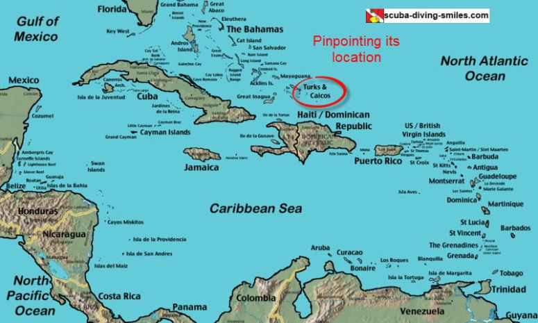 Turks & Caicos Islands Map Map of Turks and Caicos   See The Location Of These Islands