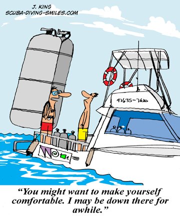 Scuba Cartoons - Smile And Laugh With Some Humor & A Dive Cartoon